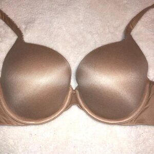 Victoria's Secret T Shirt Bra Nude Adjustable Size 32DD Excellent Condition